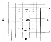 Print Layout - EI38 Transformer