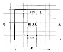 Print Layout - EI38 Transformer