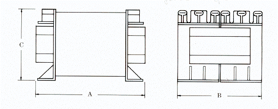 Dimensions - C-core Transformer 14-70VA