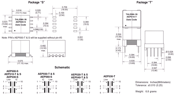 Dimensions & Pins